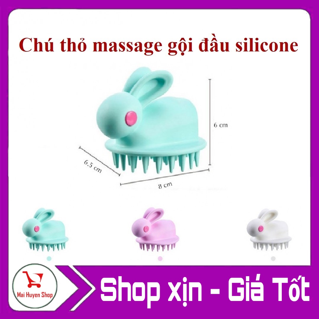 Dụng cụ massa - gội đầu hình con thỏ cute