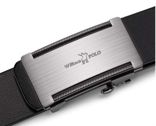 Thắt lưng da nam cao cấp william polo, dây nịt nam da thật  ,khóa tự động mạ ti tan-[ kaimono]