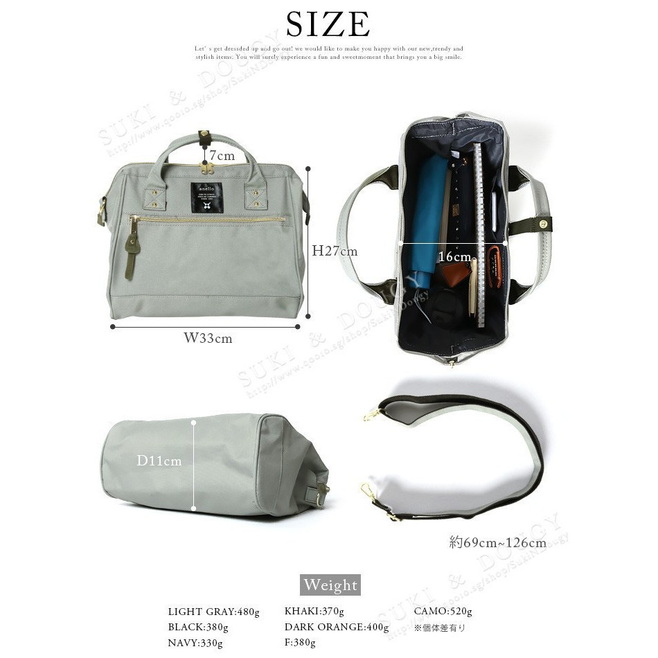 Qoo10 - [NEW COLLECTION] anello® 2-Way Mini Boston Bag