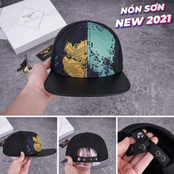Mũ Lưỡi Trai Nón Sơn Snapback Xanh Vàng Mỏ Ngang Bằng Phong Cách Hip Hop / Nón Snapback Nón Sơn Chính Hãng Cao Cấp Chuẩn Tem 7 Màu 2022 / Nón Kết Sơn