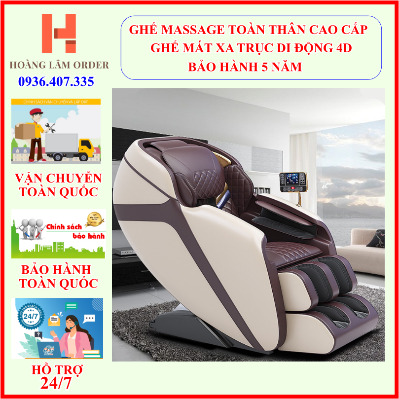 Ghế massage toàn thân,Ghế mát xa toàn thân,Ghế mát xa trị liệu cao cấp công nghệ Nhật Bản. Bảo hành 5 năm - -TOP432-1A