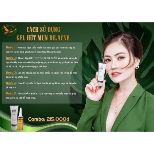 Gel Lột Mụn DR.ACNE - Hút sạch mụn cám, mụn đầu đen