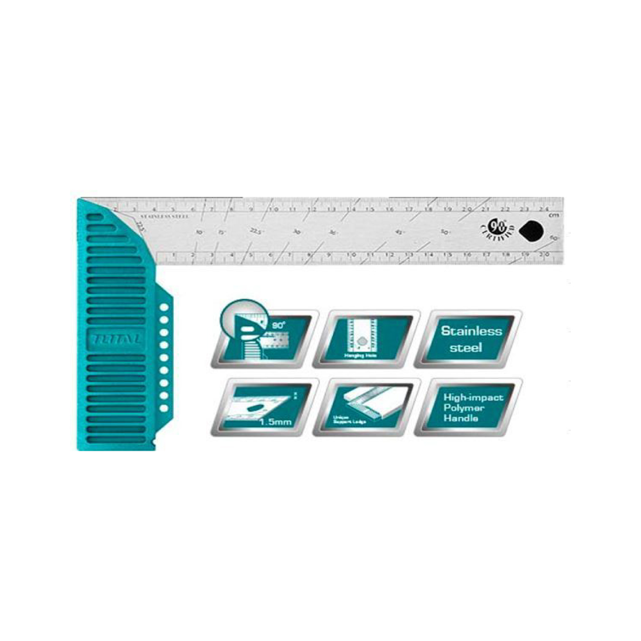 Thước đo góc vuông 300mm total - tmt61126