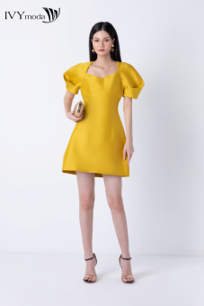 Đầm dạ hội tay bồng cách điệu phong cách sang trọng IVY moda MS 45S2593