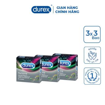 Combo 3 hộp bao cao su Durex Performa 3 bao/hộp