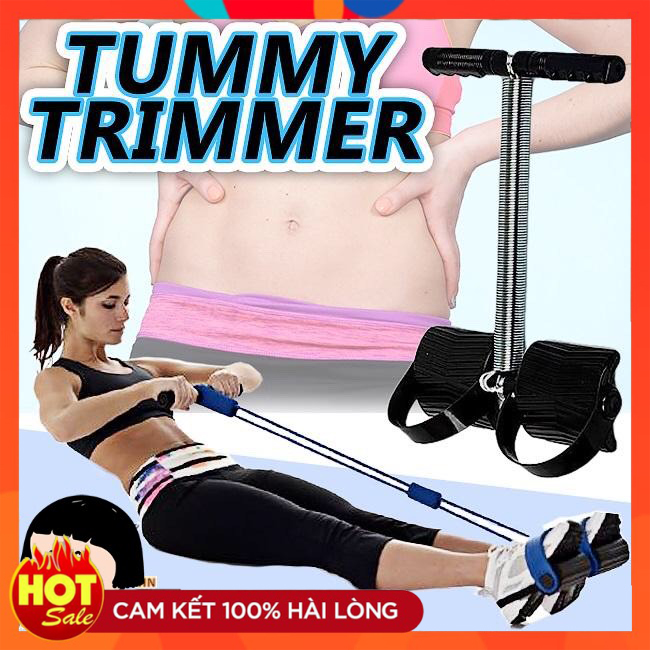 Dụng cụ tập thể dục tummy giảm mỡ bụng - dây kéo lò xo tập tay bụng cho nam và nữ - dụng cụ tập thể dục