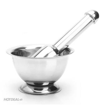 Bộ cối chày giã inox size lớn cực bền và đẹp cao cấp, cối inox đồ dùng nhà bếp