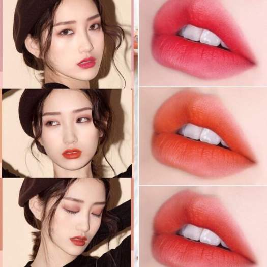 [Chính Hãng] Son 3 màu - Son 3 màu AGAG son lì dưỡng ẩm lâu trôi son môi 3 màu son thỏi bền màu son nội địa Trung son ba màu chính hãng