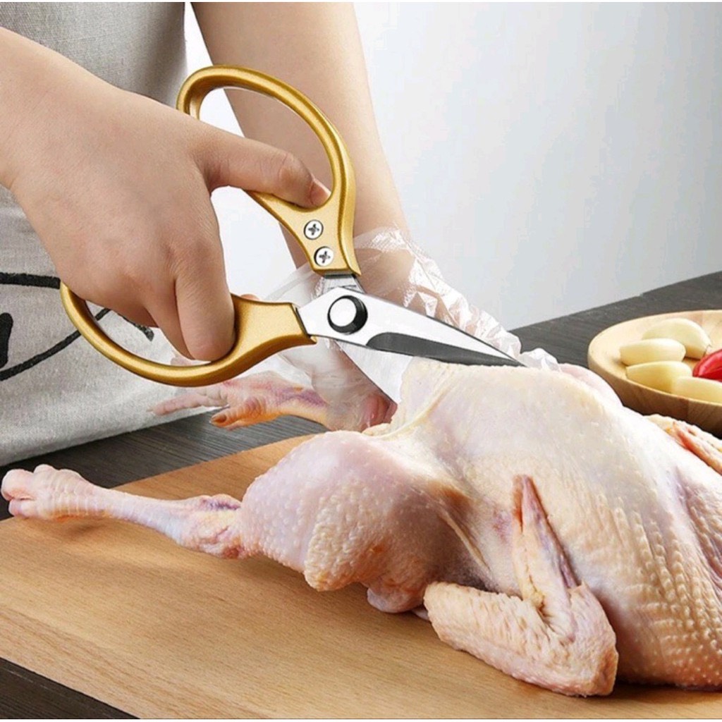 Kéo cắt đồ ăn cỡ lớn japan sk5 cực sắc chuyên dùng để cắt đồ ăn, kéo cắt gà, cắt vịt, cắt thịt các loại