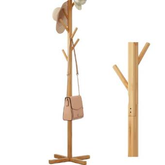 Cây treo quần áo - Cây treo quần áo đa năng - Cây Treo Quần Áo Đứng Gỗ Thông BELLEVIE Móc Quần Áo Gỗ Thiết Kế Lắp Ráp Hiện Đại