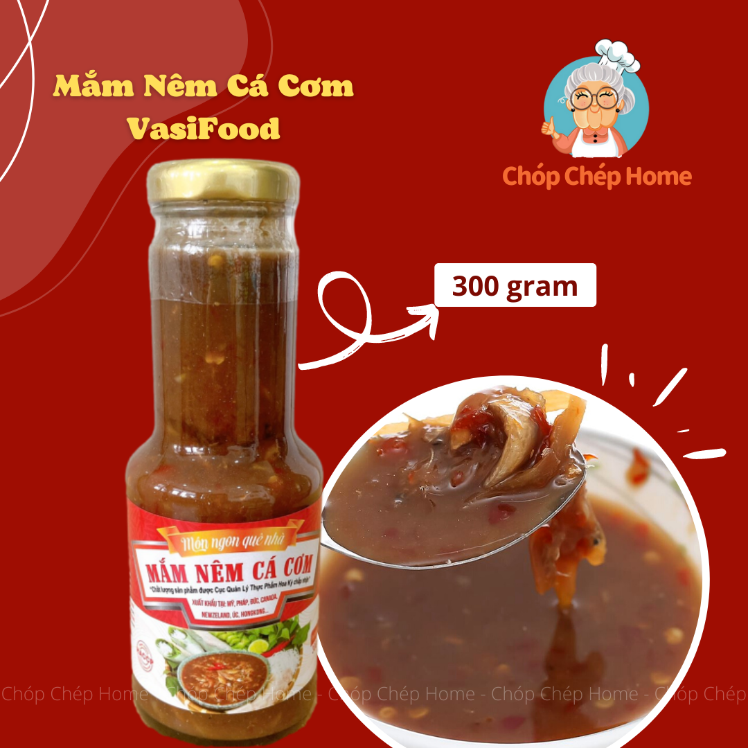 Mắm nêm cá cơm truyền thống vasifood 300g - chóp chép home