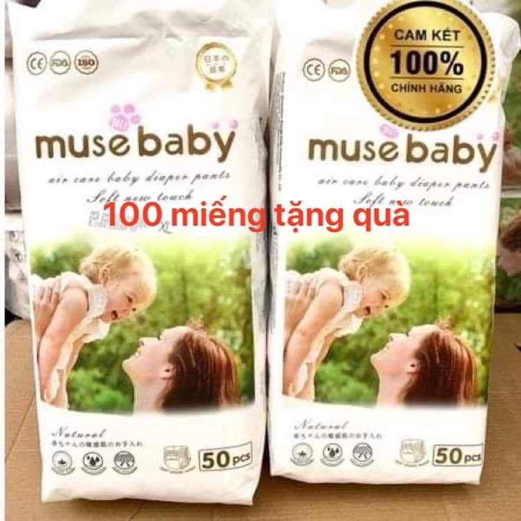 Tã bỉm xuất nhật muse baby size m50
