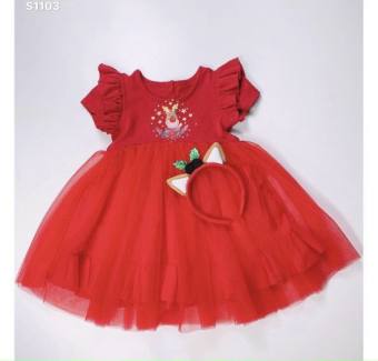 VÁY ĐẦM MÀU ĐỎ CHO BÉ GÁI MẶC NOEL GIÁNG SINH 8-16KG- ĐẦM NOEL BÉ GÁI - VÁY GÁI MẶC NOEL - ĐẦM GIÁNG SINH BÉ GÁI - ĐẦM MÀU ĐỎ BÉ GÁI - VÁY MÀU ĐỎ BÉ GÁI - "Đầm noel cho bé gái - Váy noel cho bé gái - đầm noel cho bé - đầm đỏ cho bé gái -váy đỏ cho bé gái