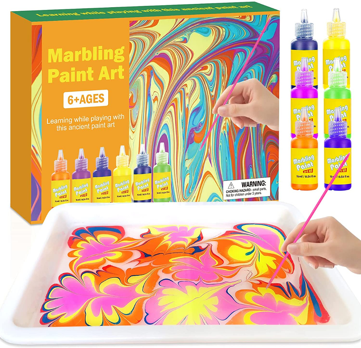 DEDY Water Marbling Paint Art Kit for Kids: Water Art Paint Set