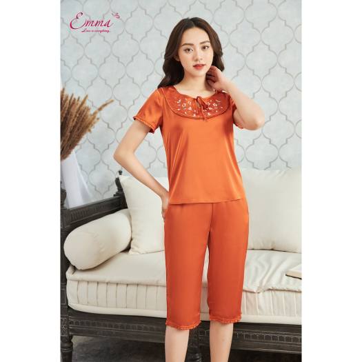 Đồ Bộ Mặc Nhà Emma Chất Liệu Lụa- EHLK.21.011.08