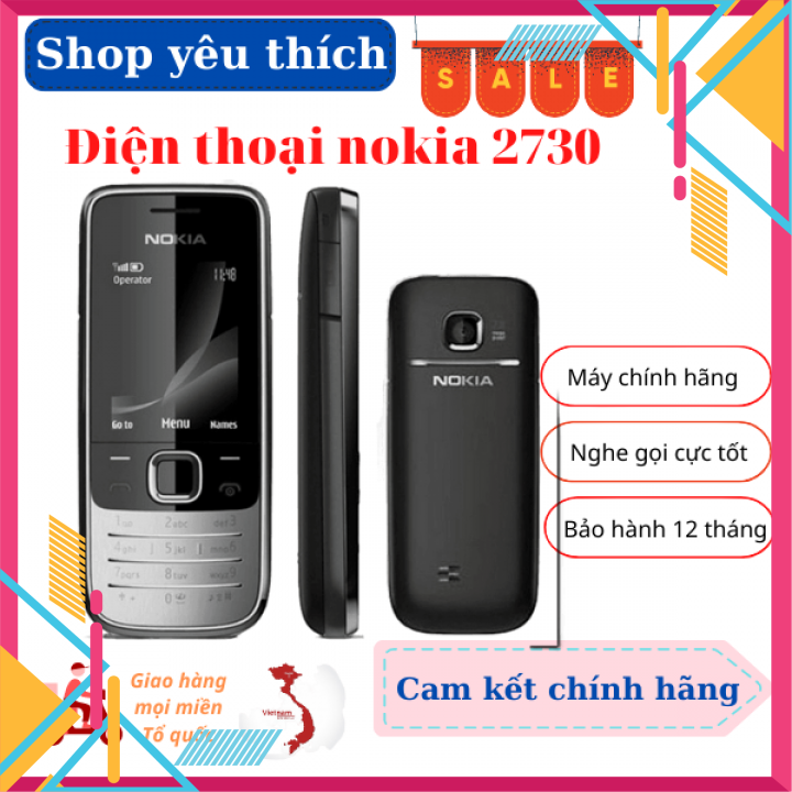 Điện thoại Nokia 2730 main zin chính hãng tặng kèm pin sạc- Bảo hành 12 tháng