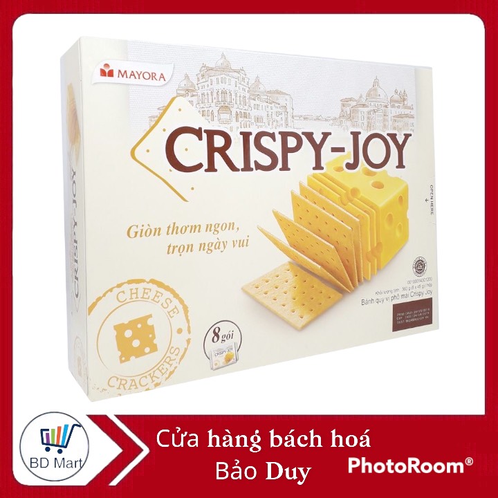 Bánh cracker cripy joy phô mai 312 gr/156 grm