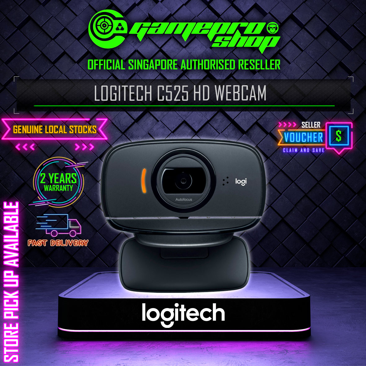 Web Cam Logitech C525 Windows 10 Webcam Logitech B525 Chính Hãng