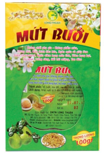 Mứt Bưởi - sản phẩm thiên nhiên