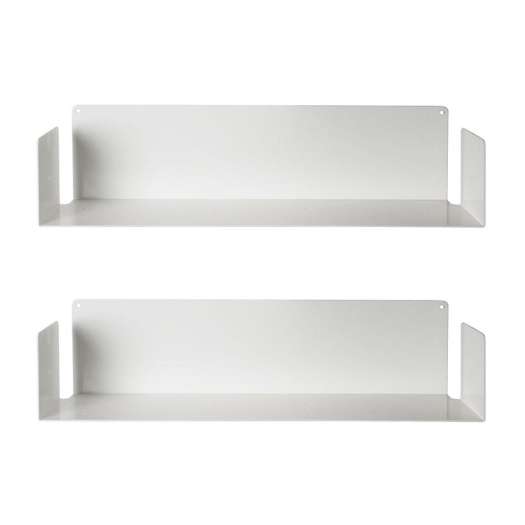 Kệ đĩa CD chữ U 60 (Set 2) - Kệ treo tường bằng thép dày 1,6mm - Sơn tĩnh điện màu Trắng/ Đen hiện đại - Tặng kèm bộ ốc vít và đầu bịt ốc