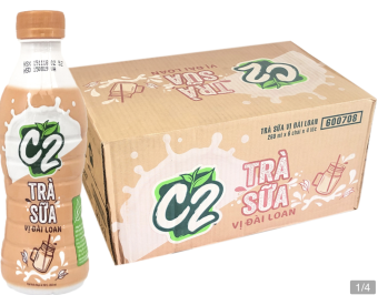 Thùng 24 chai trà sữa Đài Loan C2 260ml (Team milk tea)