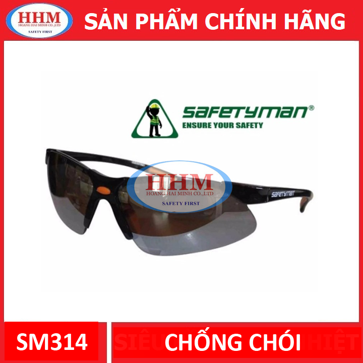 Kính bảo hộ Safetyman SM314 tráng bạc chống chói