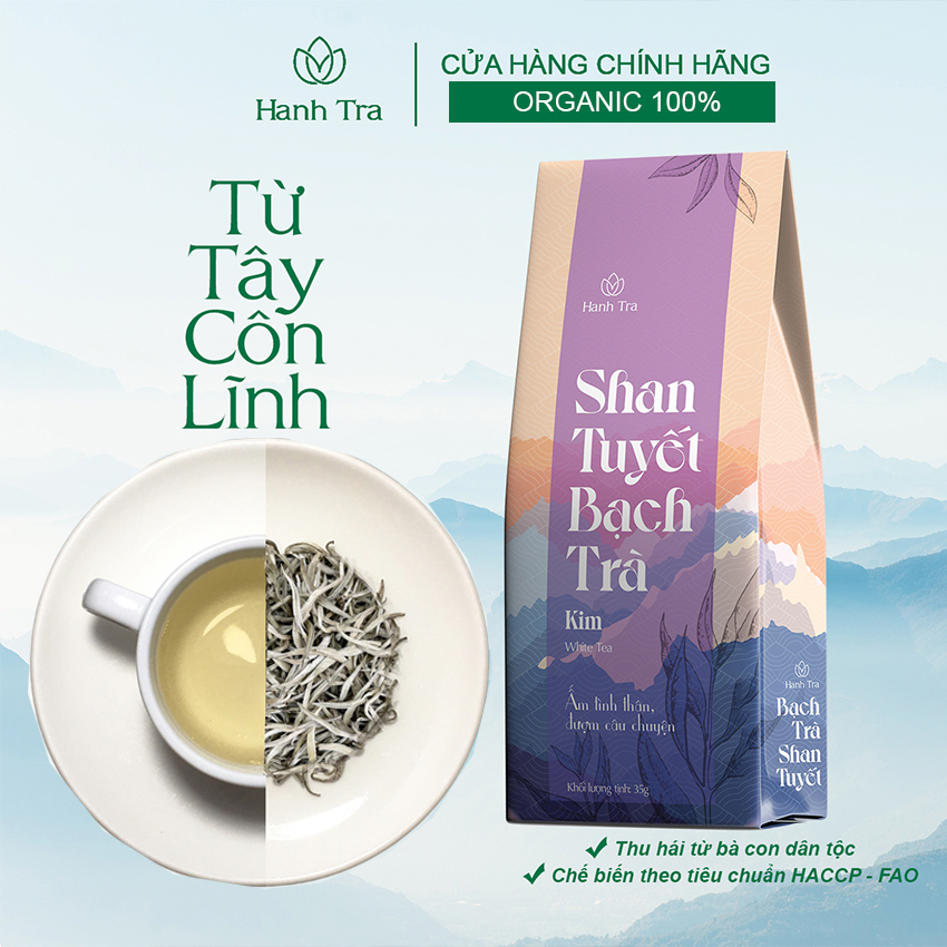 Trà Shan Tuyết Cổ Thụ Hà Giang Bạch Trà Kim 35g Chè San Tuyết Thơm Ngon Trà Shang Tuyết Tây Côn Lĩnh Vị Ngọt Sâu Lắng