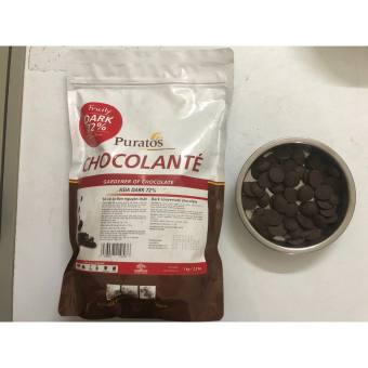 Socola hạt nút đen Puratos 72% gói 100gr