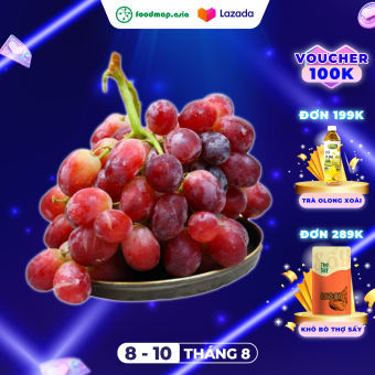 Nho Kẹo Mỹ - Foodmap Fruits - Hộp 500-530g