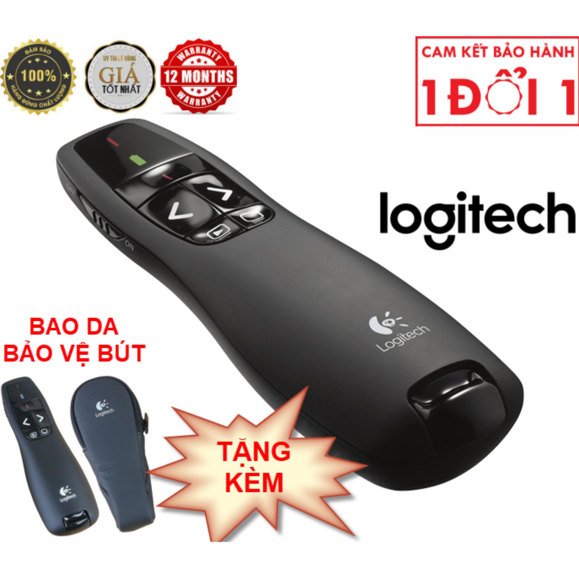[LOẠI TỐT] Bút Laser, Bút Trình Chiếu Nhỏ Gọn, Chiếu Xa, Giá Tốt, Cung Cấp Bút Trình Chiếu Logitech R400 Giá Rẻ, Điều Chỉnh Slide, Lật Trang, Chỉ Laser, Tắt Màn Hình, Chuyên Dùng Cho Thuyết Trình, Giảng Dạy, Hàng Chính Hãng, Bh 1 Năm.