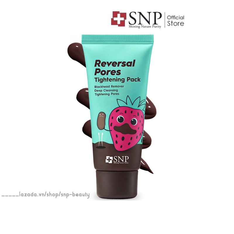 Mặt nạ lột mụn đầu đen snp reversal pores tightening pack 30g