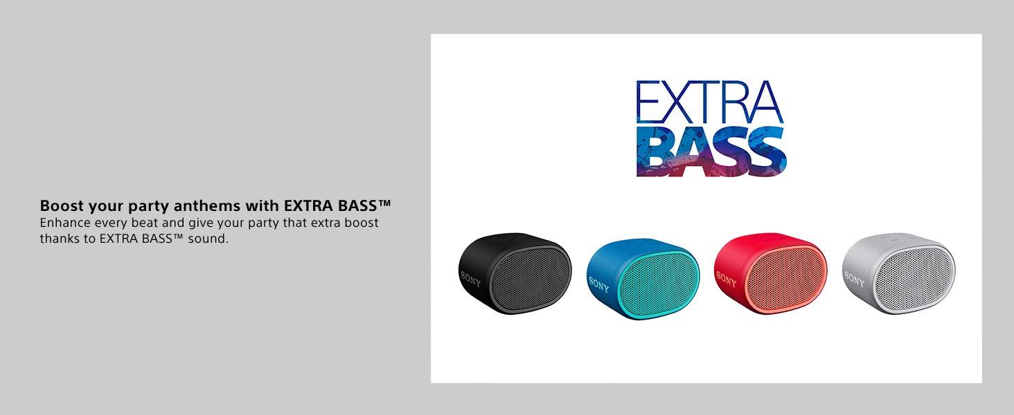 Sony Altavoz Bluetooth Extra Bass XB01 Azul