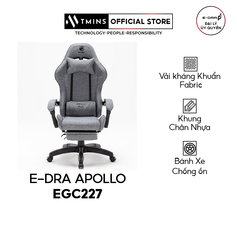 Ghế game e-dra apollo plus fabric - egc227