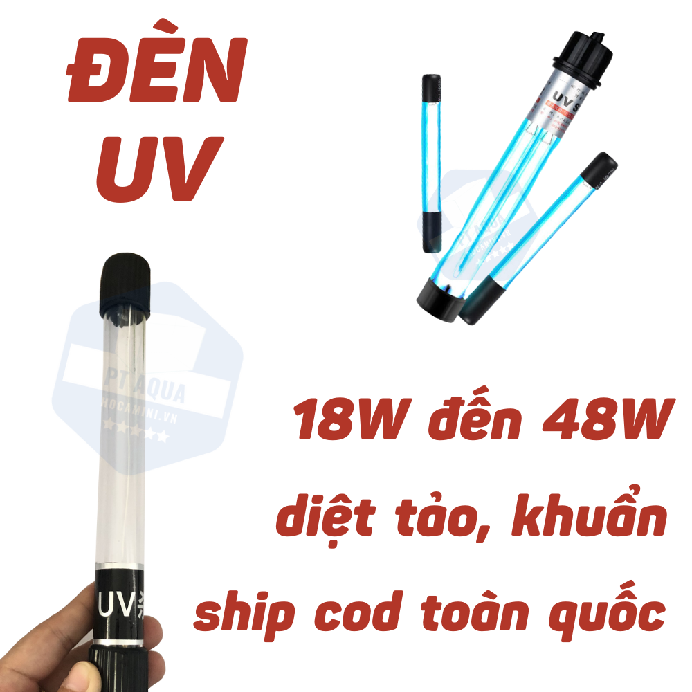 Đèn uv diệt khuẩn, tảo, rêu cho hồ cá từ 18w đến 48w