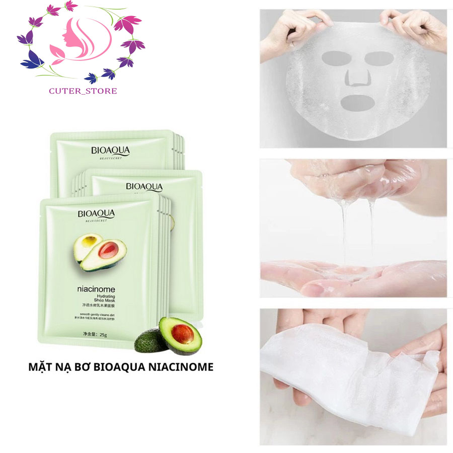 Mặt nạ dưỡng da quả Bơ Bioaqua, mặt nạ nội địa trung