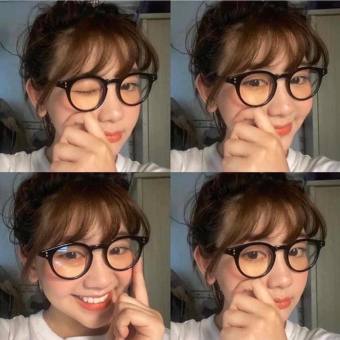 Kính giả cận thời trang mắt tròn phong cách Hàn Quốc gọng kính chắc chắn thay được mắt kính cận siêu đẹp giá rẻ Hotrend 027