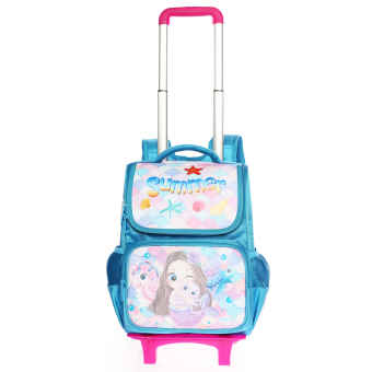 Balo Học Sinh Cần Kéo MITI BL6131M Giảm Sức Nặng Cho Bé Gái