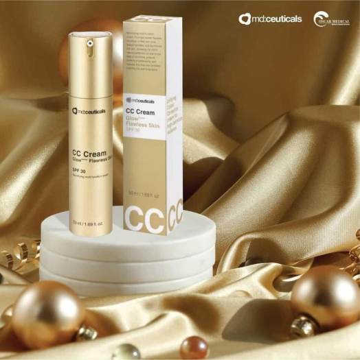 Md:ceuticals CC Cream GlowBooster Flawless Skin -( chính hãng ) kem chống nắng nâng tông kèm nền neova , kem nền chống nắng 50ml SPF 30