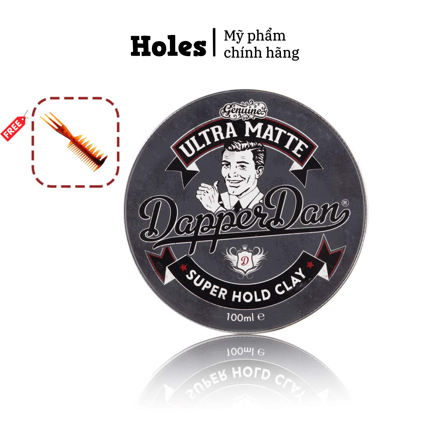 Sáp vuốt tóc Dapper Dan Ultra Matte Clay - 100ml