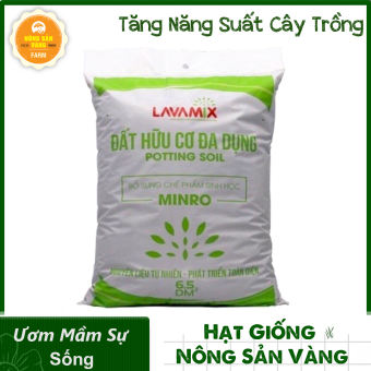 Đất sạch LAVAMIX 6.5 dm3, Đất hữu cơ đa dụng - Nông Sản Vàng