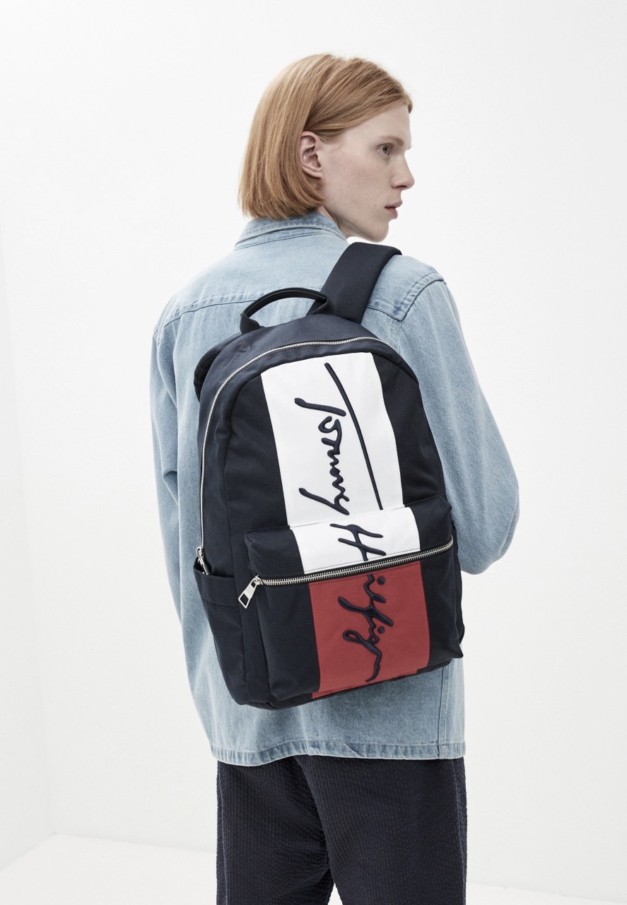 Balo tommy signature back pack nam nữ đi học du lịch thời trang cao cấp tiembalo bltom001