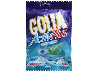 Kẹo Golia ActivPlus Mát Lạnh Nhân Syrô Hương Thảo Dược (Gói 108.9g)
