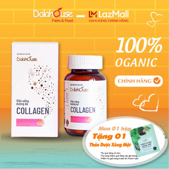 Viên Uống Dưỡng Da Collagen Dalahouse Tăng Độ Ẩm, Tăng Đàn Hồi, Làm Đẹp Da Lọ 90/30 Viên Nén