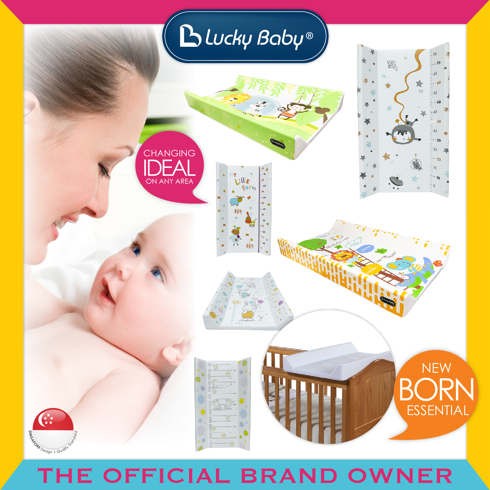 Lucky baby changing sales mat