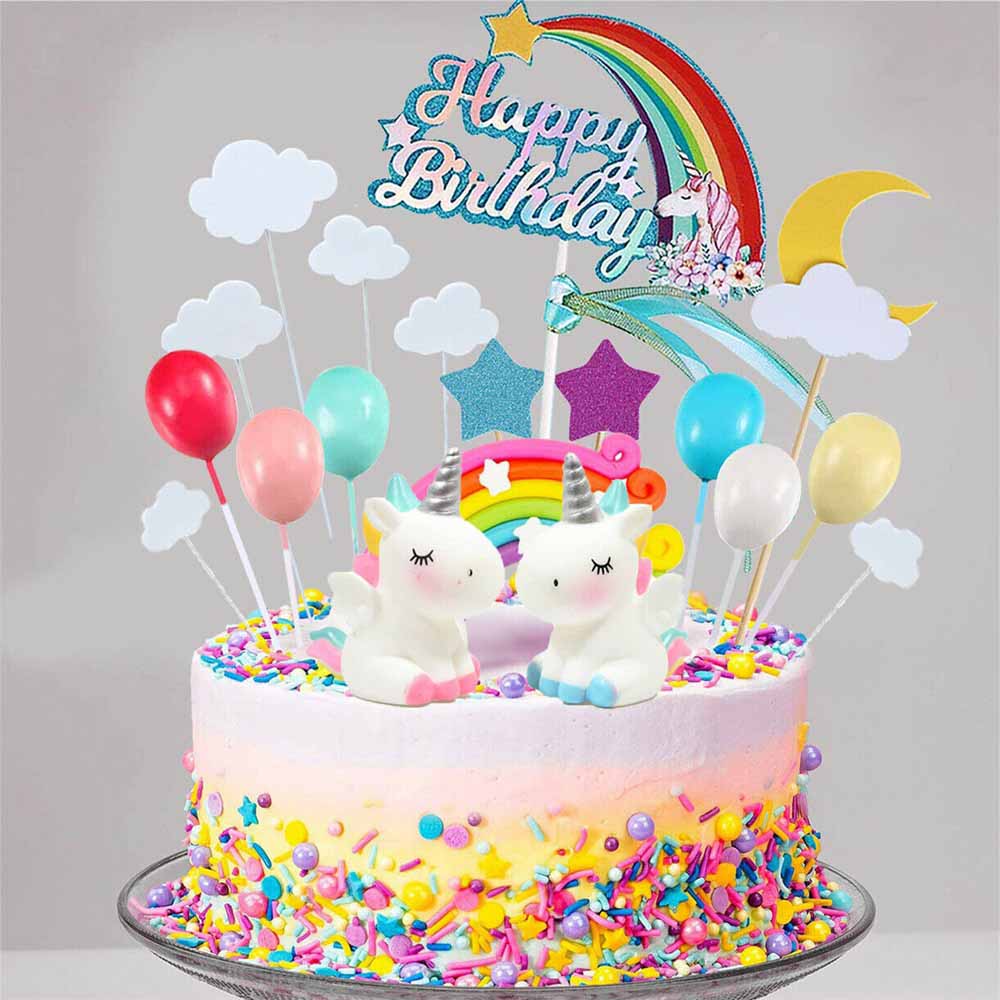 Premium Vector | Cute colorful happy birthday cake card with rainbow  confetti
