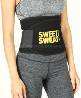 Đai quấn nóng giảm mỡ Sweat Belt (Đen)
