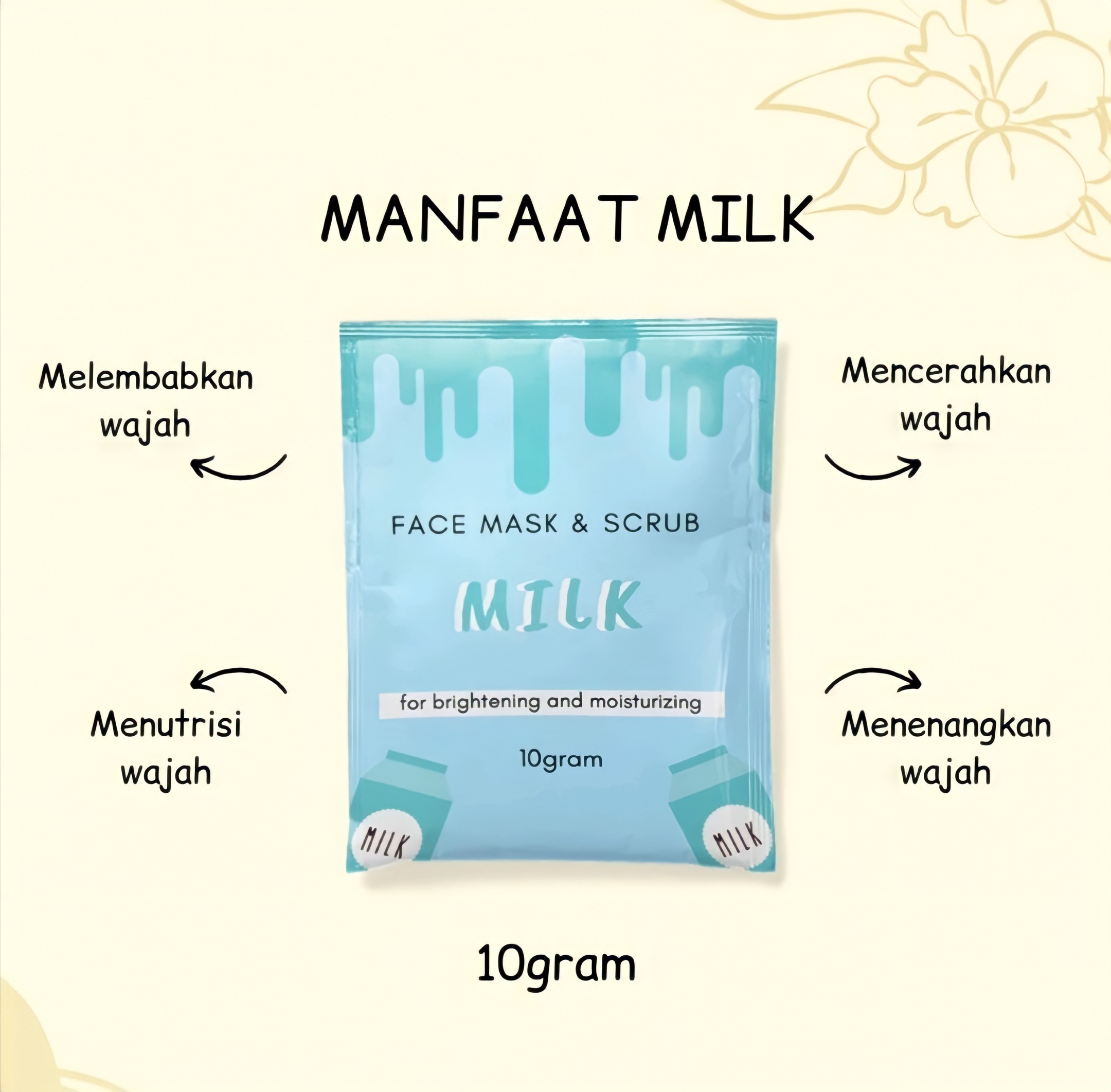 Siamtafa [BISA COD] Masker Wajah Organik Oat Facemask & Scrub Terbaru