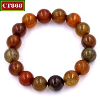 VÒNG TAY CHUỖI ĐÁ VÂN RỒNG 12 LY 16 HẠT