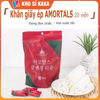 Gói 20 Khăn nén Khăn Giấy Nén Đa Năng Hàn Quốc Tiện Lợi- khăn nén du lịch - Donskin