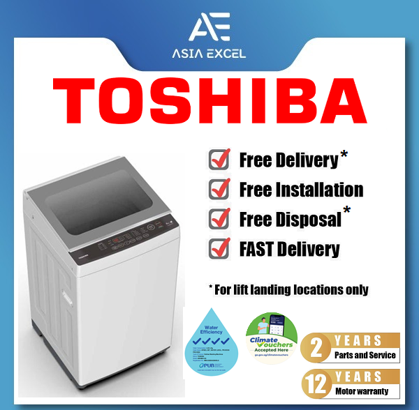 TOSHIBA AW-M801AS(WS) WHITE 7KG 4 TICK TOP LOAD WASHING MACHINE